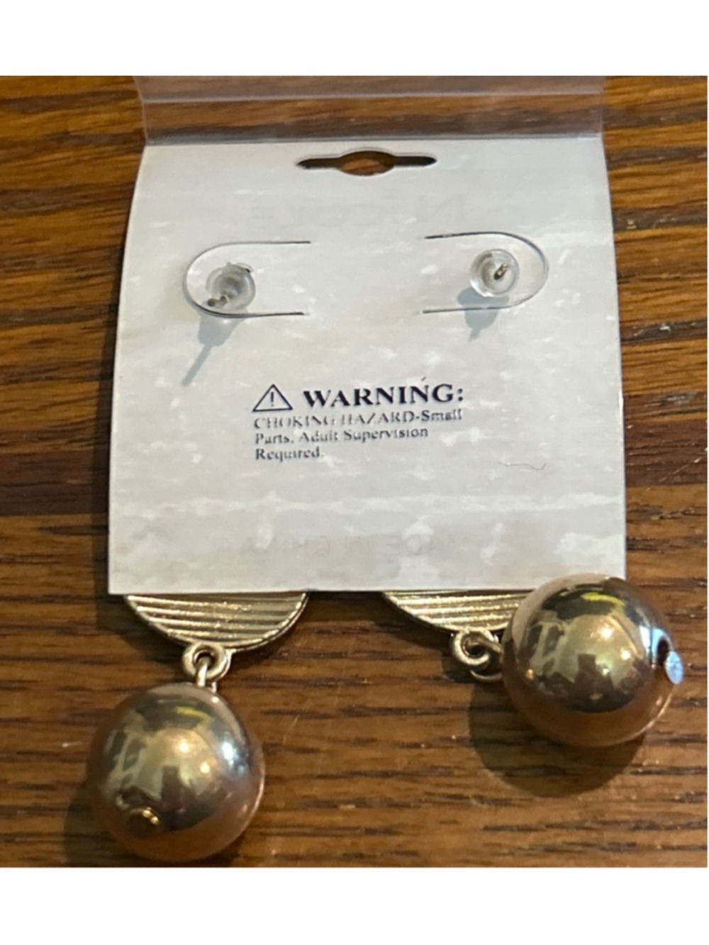 Women's Nicole Gold & Blue Evil Eye Drop Earrings One Size - Picture 2 of 3